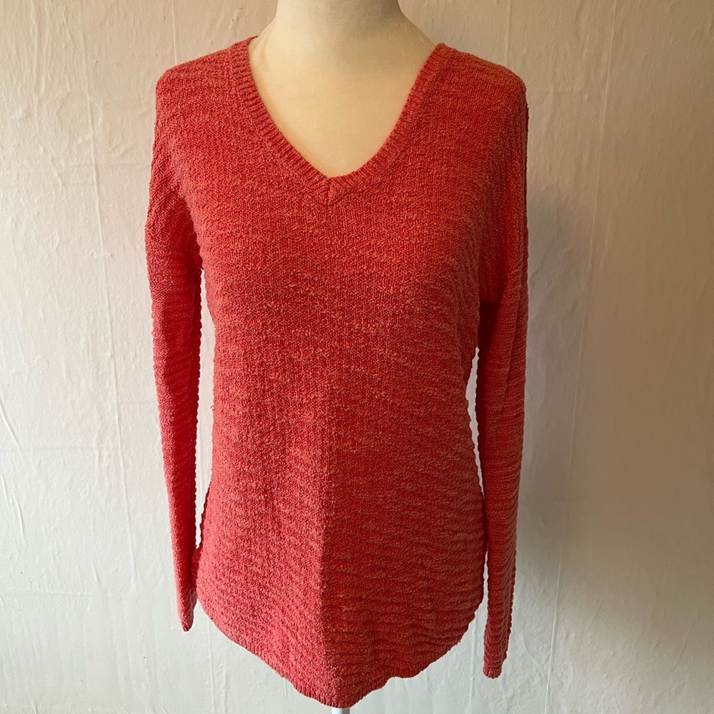 Lightweight orange sweater